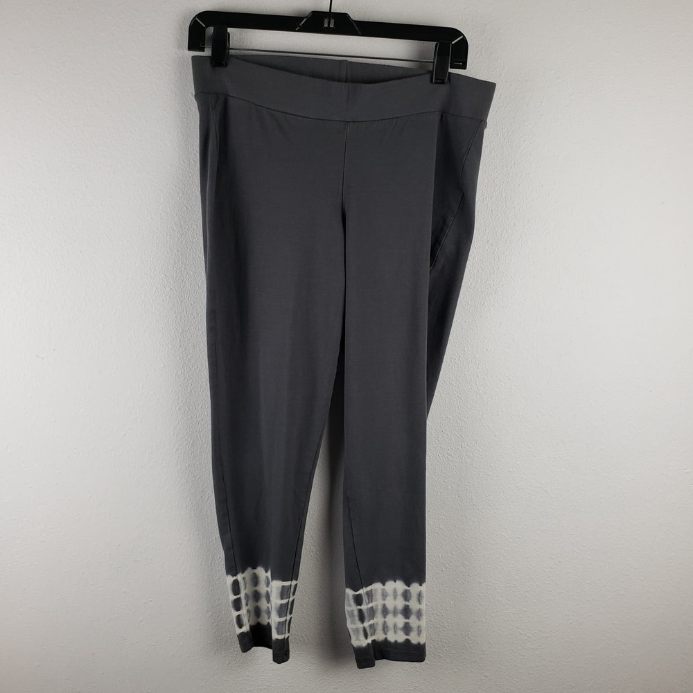 Torrid Women's 1X Stretch Cotton Leggings Gray Tie Dye Ankle Casual Lounge Pant